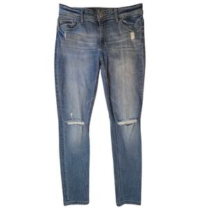 DL1961 Florence InstaSculpt Skinny Jeans 30 Dixie Distressed Stretch Luxury Edgy